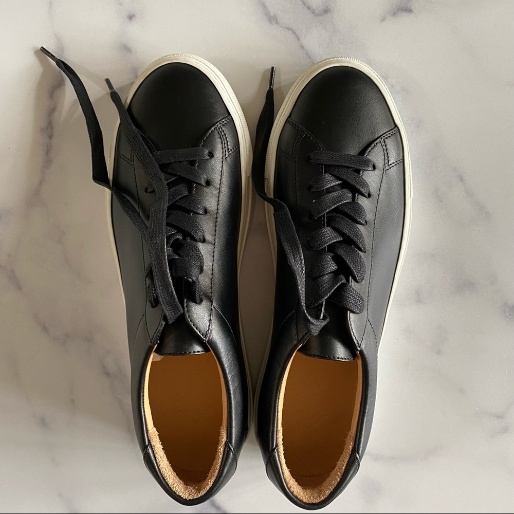 KOIO (NEW IN BOX) - Capri Low Top Leather Sneaker in Onyx - Picture 7 of 11